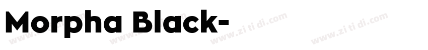Morpha Black字体转换